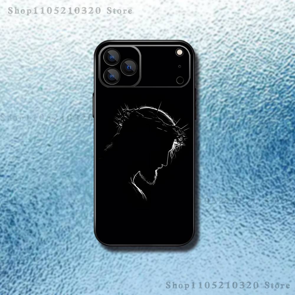 Belief Jesus Bible Phone Case For iPhone 17,16,15,14,13,12,11,Pro Max,XSX,,XR,SE,Mini,8,7,Soft Silicone Black Cover
