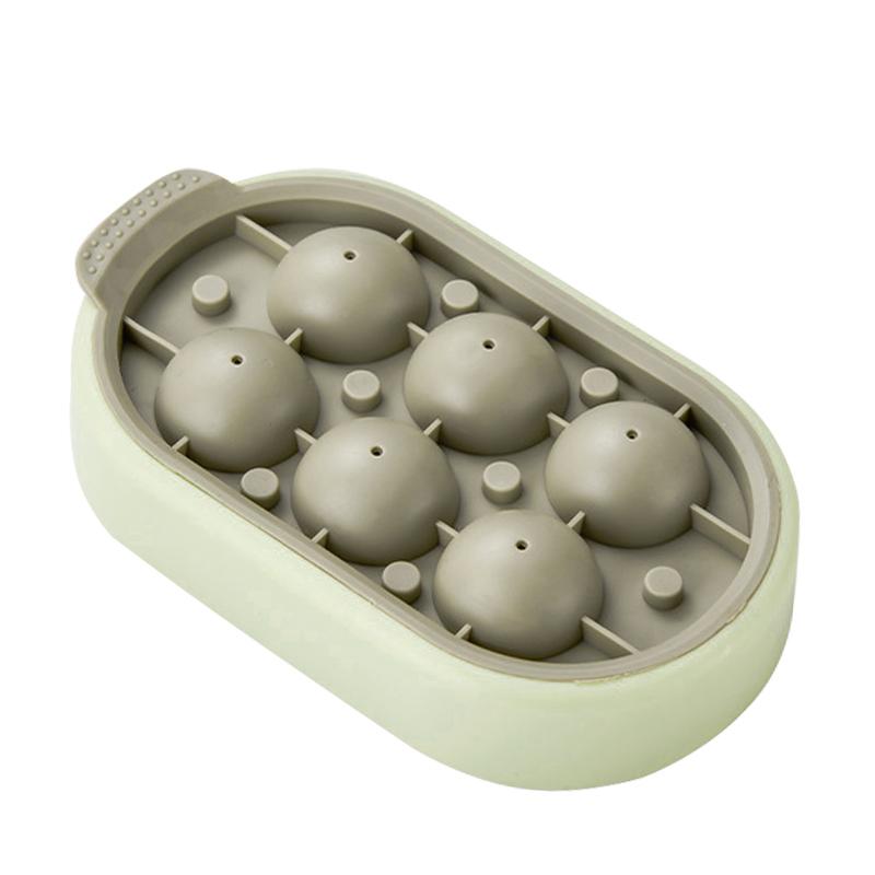 

1 шт., силиконовая форма для кубиков льда, круглая форма для льда, форма для замороженного льда, коробка для льда с крышкой, кухонные инструменты, аксессуары