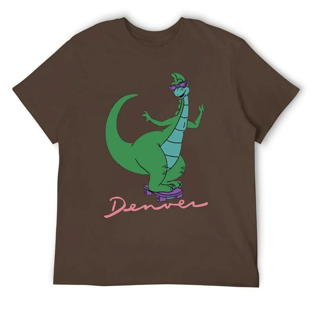 Denver The Last Dinosaur Mouse Pad For Sa T-shirt Harajuku Sport Top Tee Funny Graphic Travel Graphic USA Size