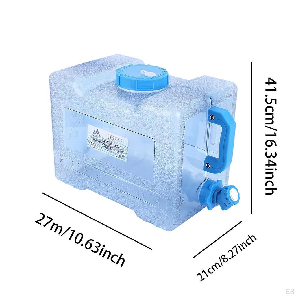 Camping Water Container Bucket with Faucet Tank Jug Carrier for Outdoor