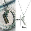 Vintage Design Gun Revolver Pendant Necklace Fashion Retro Geometric Charms Choker Jewelry Party Gift For Women Men