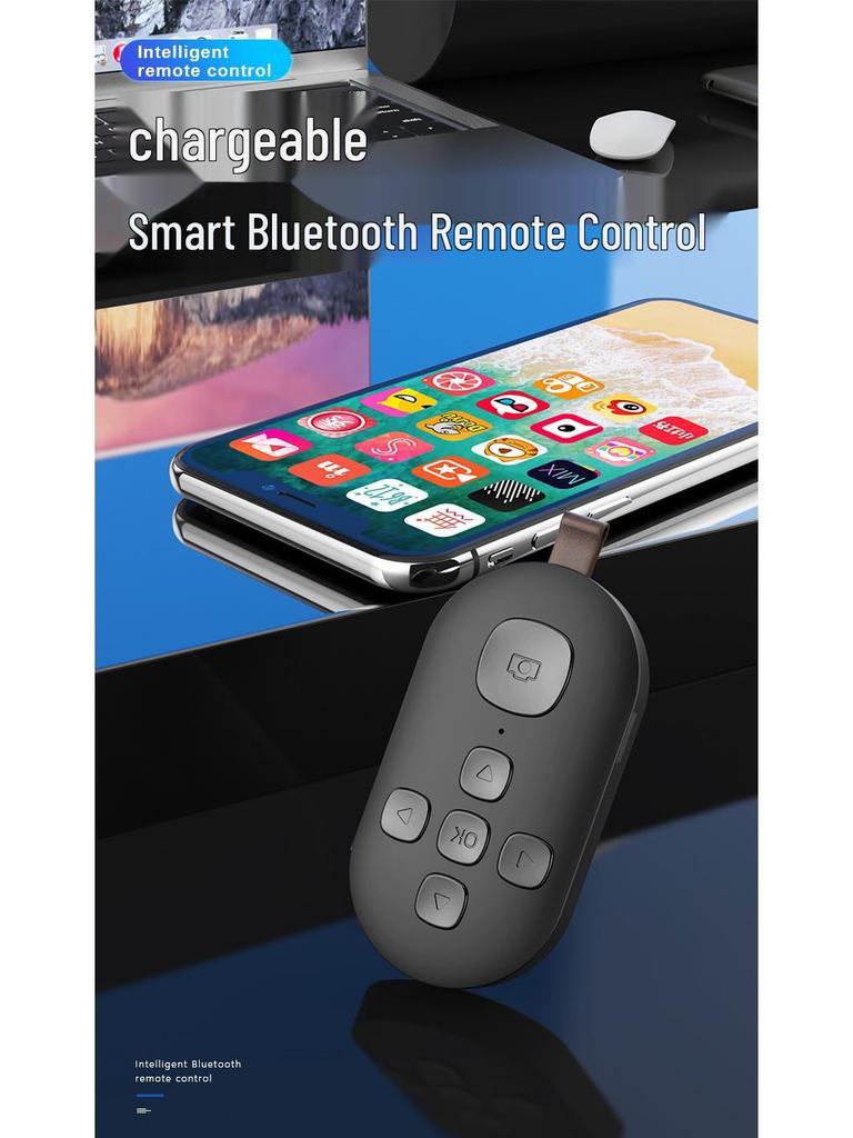 Wireless Bluetooth Camera Remote for Live Streaming & Page Turning