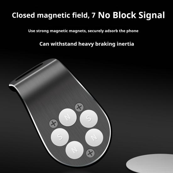 Magnetic Mobile Phone Stand Easy to Install 360-Degree Rotatable Car Phone Mount Wide Compatibility Cellphone Holder