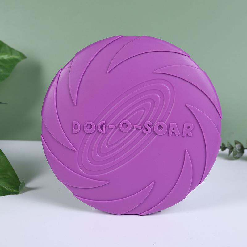 Silicone Floating Dog Frisbee Toy - Interactive & Bite-Resistant for Training and Teeth Grinding