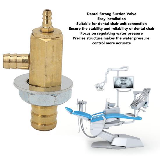Dental Strong Suction Valve Copper Dental Chair Unit Valve Part Accessory for