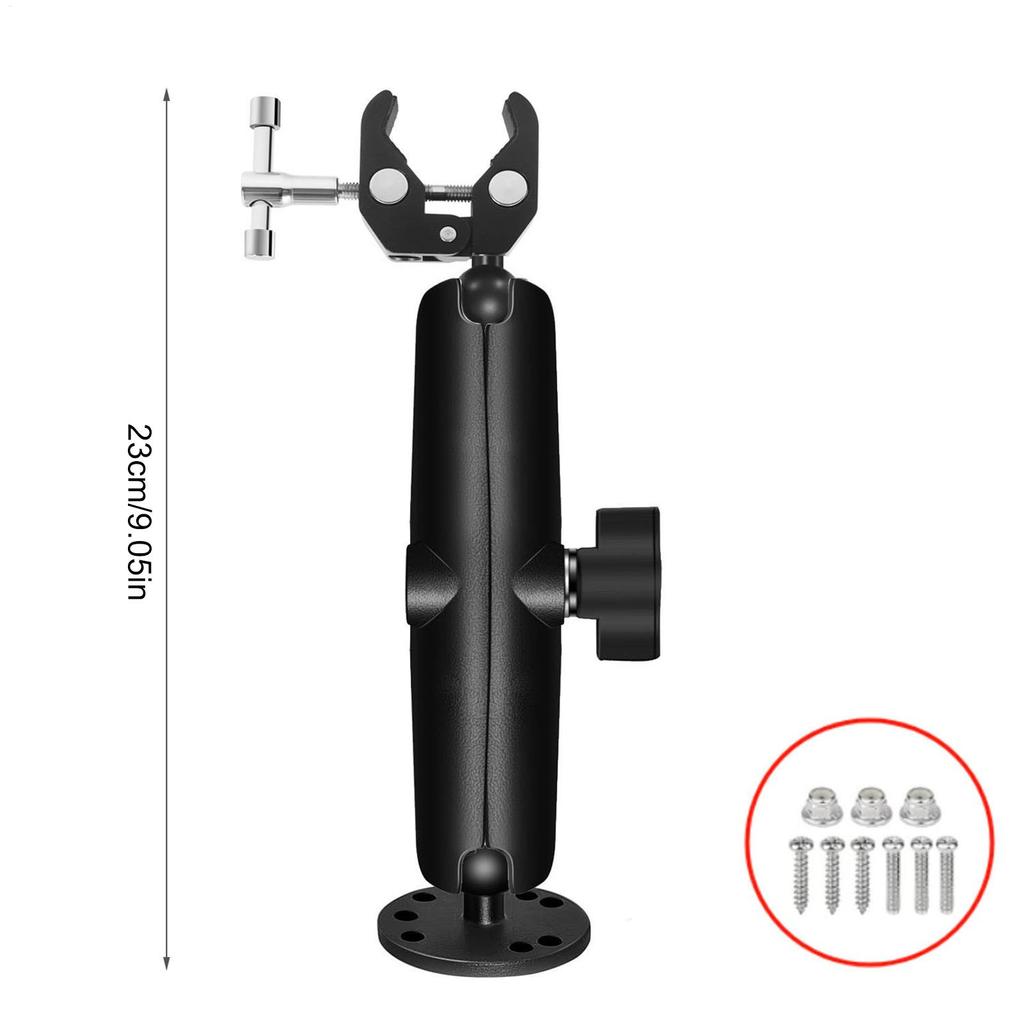 Trolling Motor Stabilizer Mount Aluminum Alloy Trolling Motor Quick Release Mount 360 Degree Adjustable Heavy Duty Shaft Support