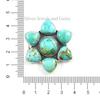 Kingman Turquoise 925 Sterling Silver Ring - Adjustable Boho Statement Ring