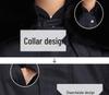 Military-Style Extra Long Reflective Winter Overcoat - Cold-Proof Security Guard Uniform with Cotton Insulation