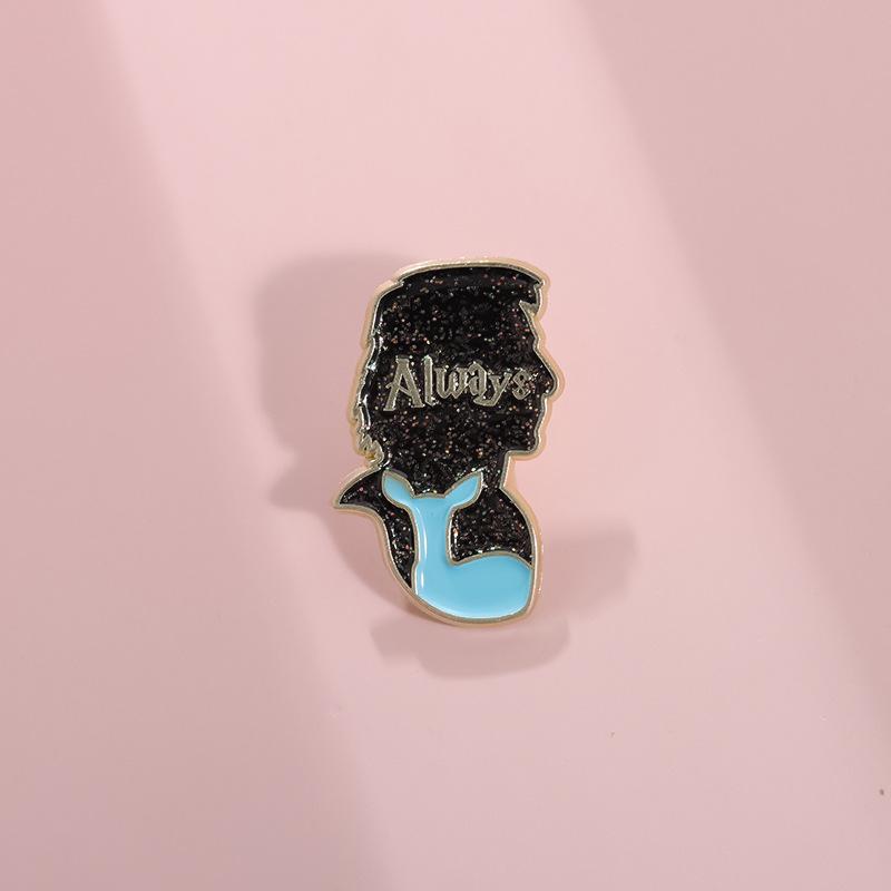 Fashionable Coated Enamel Alloy Brooch With Distinctive Letter And Shapes Geometric