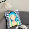 UUrusei YatsuraA Anime Cushion Cover Pillowcase Ultra Soft Skin Friendly Fabric Cloud Like Comfort Concealed Zipper