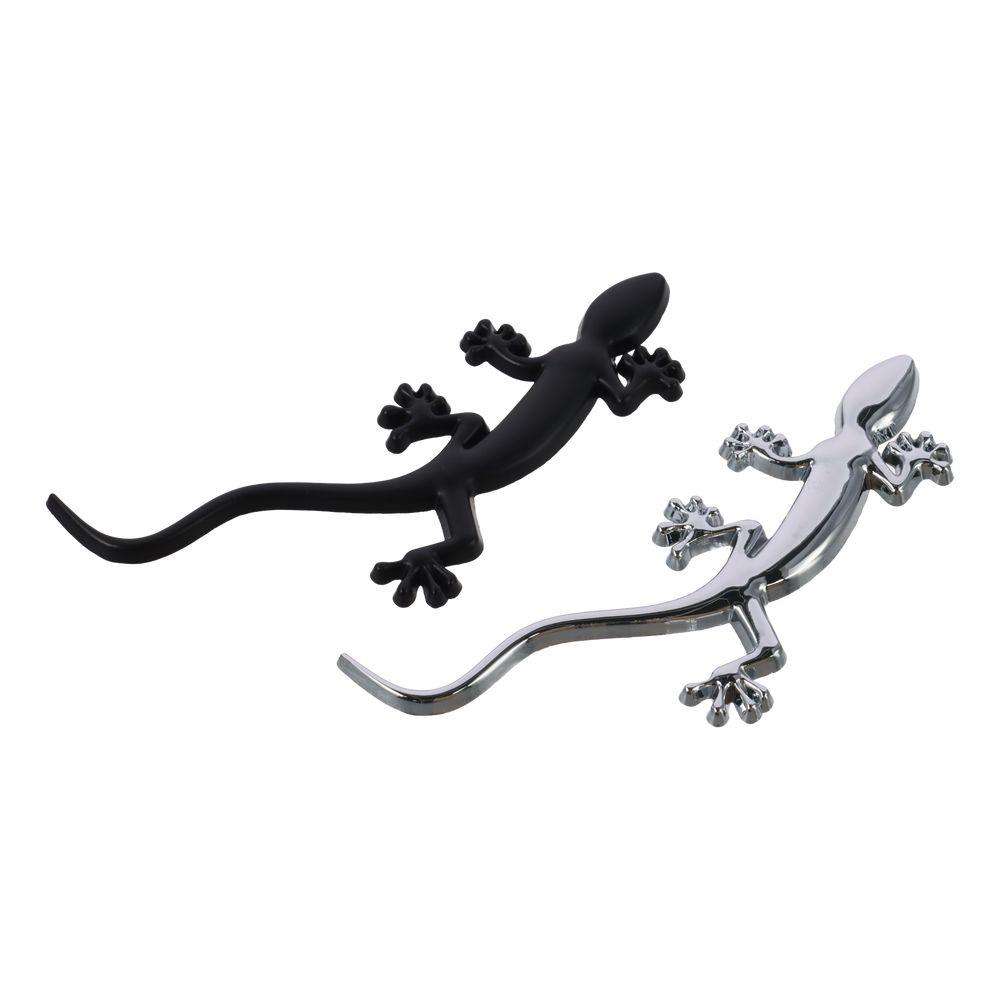 4pcs 10*3.8cm 3D Gecko Metal Car Emblem Car Body Block Scratch Sticker  Universal Vehicle