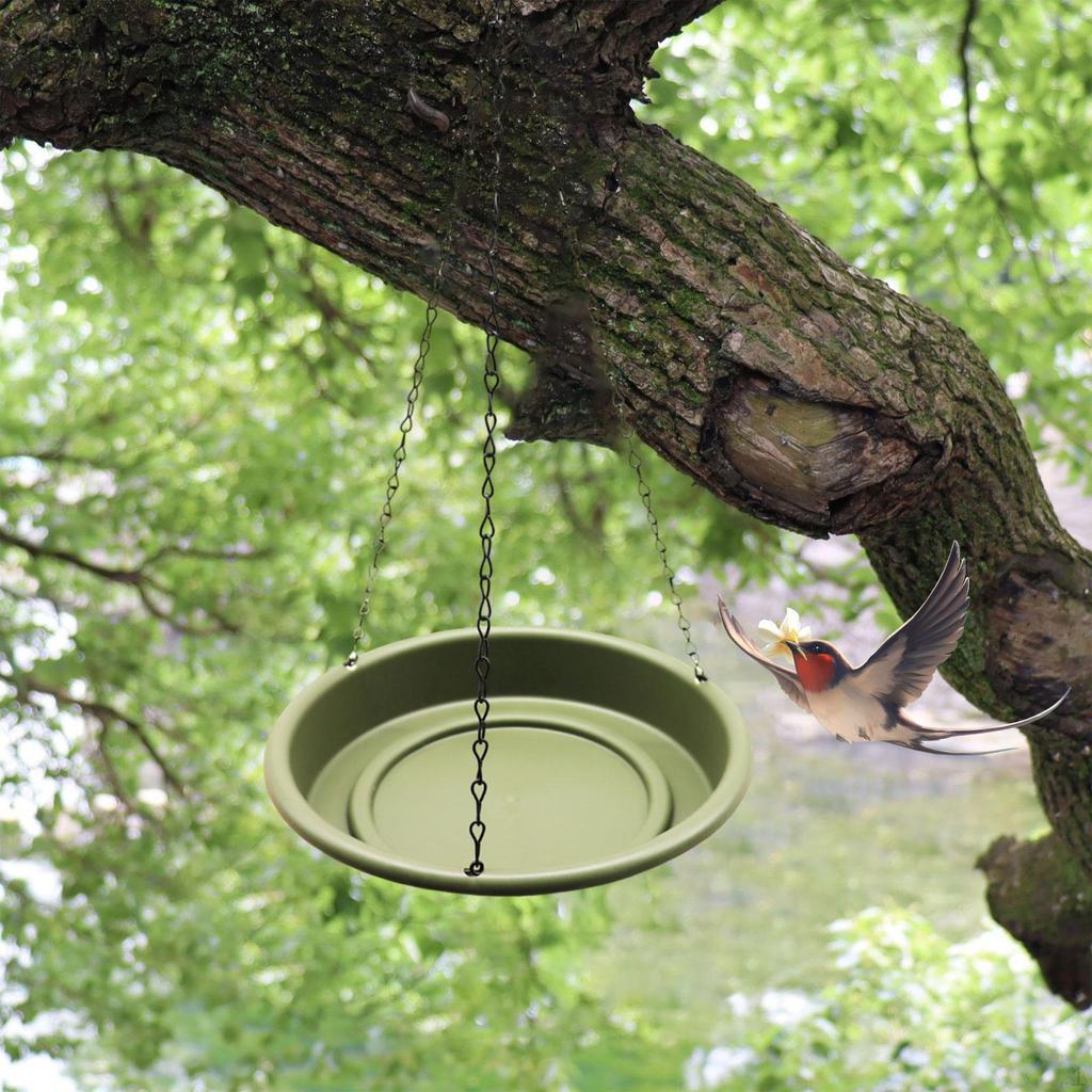 Bird Bath, Chain Feeder, Garden Hanging Bath for Pigeons in Outdoor