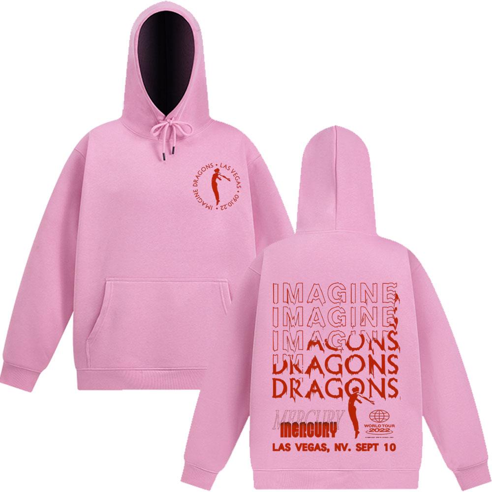 Rock Band Imagine Dragons Mercury World Tour Merch 2025 Hoodie Man Women Punk Long-sleeved Casual Sweatshirt Oversized Hoodie