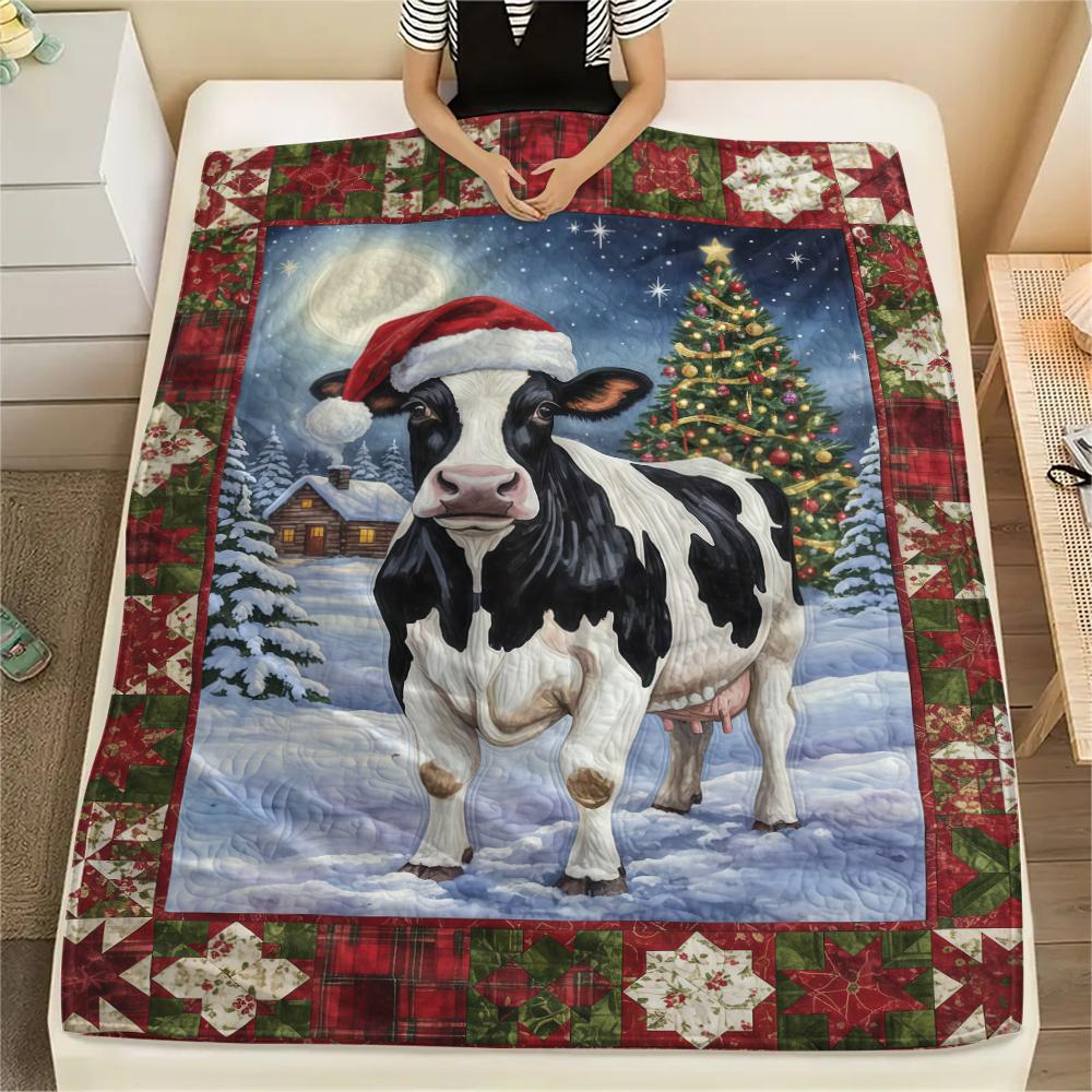 1 Adet Karikatür Baskılı Flanel Battaniye, Yüksek Kalite, Her Mevsim İçin Rahat, Ev Dekorasyonu, Sıcaklık ve Konfor, Noel Doğum Günü Hediyesi İçin Mükemmel