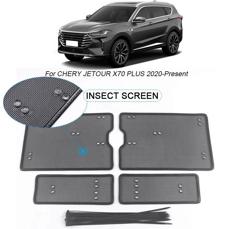 4 STÜCKE Auto Insektensichere Lufteinlassschutzabdeckung Airin Insert Net Vent Racing Grillfilter Für CHERY JETOUR X70 PLUS 2020-2025