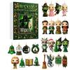 Christmas Advent Calendar Blind Box Acrylic Ornaments - Snowman Bigfoot Evil Witch Haunted House Holiday Countdown Hanging Decorations