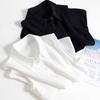 Korean Style Sleeveless Chiffon Fake Collar Versatile Women's Shirt Vest for Spring/Summer 2025