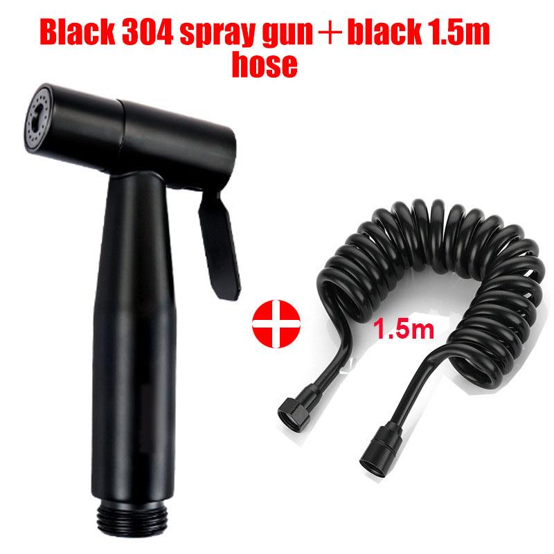 Portable Bidet Toilet Sprayer Stainless Steel Hand Held Spray Toilet Shower Wc Dual Control Angle Valve Bathroom Accessories