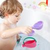 Bath Toys for Toddlers 13 Soft Rubber Easy Clean Pink Baby Bath Toys Sensory Play 3 Pack