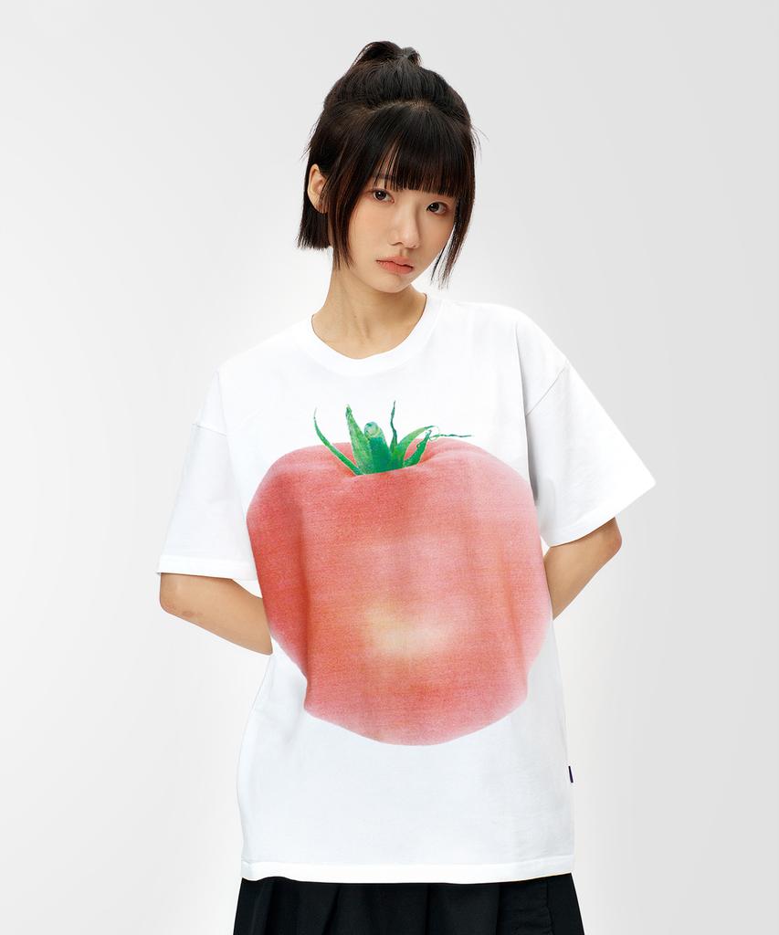 LAUGHER Tomato T-Shirt - White