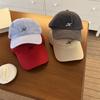 American embroidered letter baseball cap female simple casual versatile face small sun hat big head circumference peaked cap male