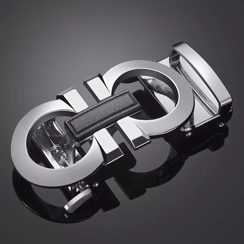 Men's High-End Leather Belt with Automatic Buckle: Durable, Stylish Gift for Young and Middle-Aged Fashion Trends