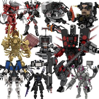 Building Block Titan Clock Man 2.0 Cameraman Speakerman Drill Man Bricks Model