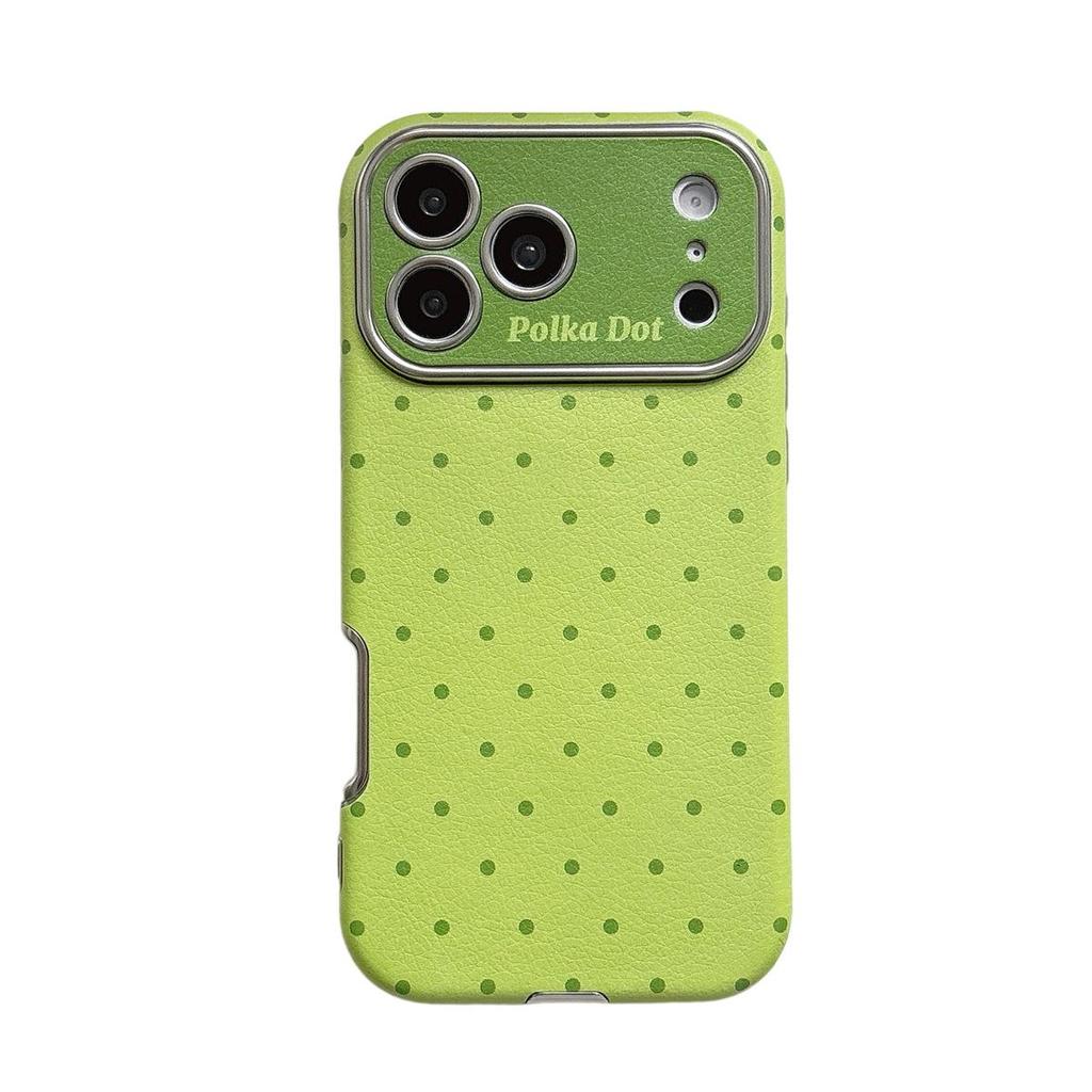 Large Window Color Polka Dot iPhone 15/14 Compatible, 17/16 PRO MAX Drop-proof Case