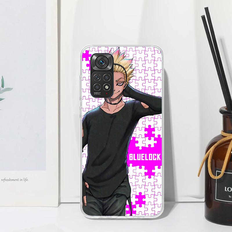 

Blue Lock Shidou Ryusei Phone Case For Xiaomi Redmi Note 15 13 14S 14 Pro Plus 12S 11S 10S 12 11E 10 11T Art Fundas Back Cover R Redmi Note 12 Pro 5G