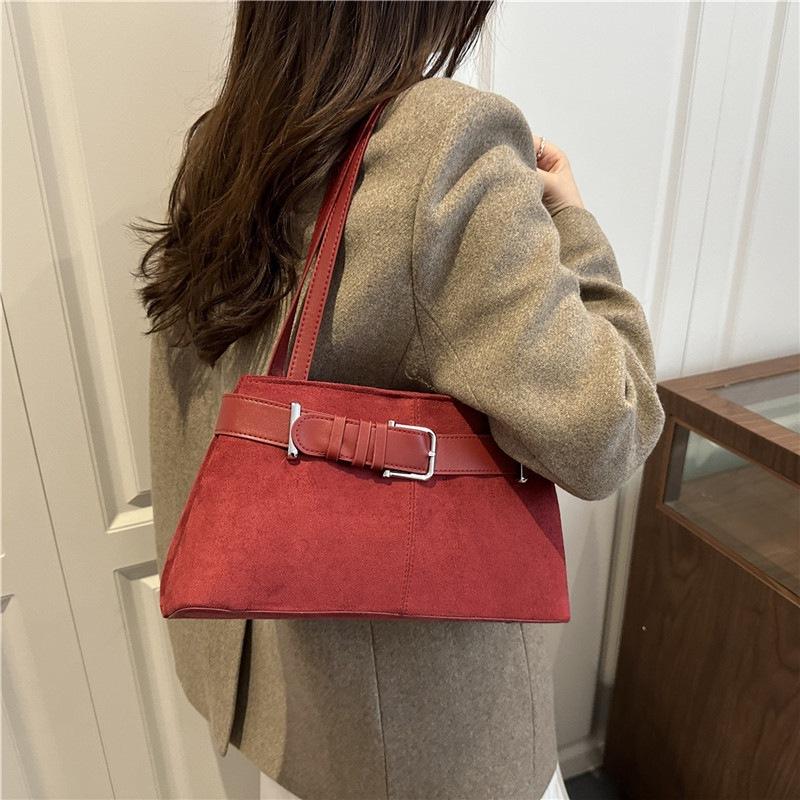 Yogodlns Fashionable Retro Large Capacity Simple Women's Shoulder Underarm Bag for Commuting And Work Casual Style Handbag
