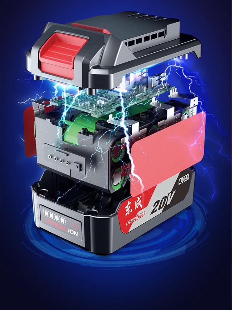 Dongcheng 20V Lithium Battery Charger for Power Tools: Wrench, Angle Grinder, Electric Hammer, 8.0Ah