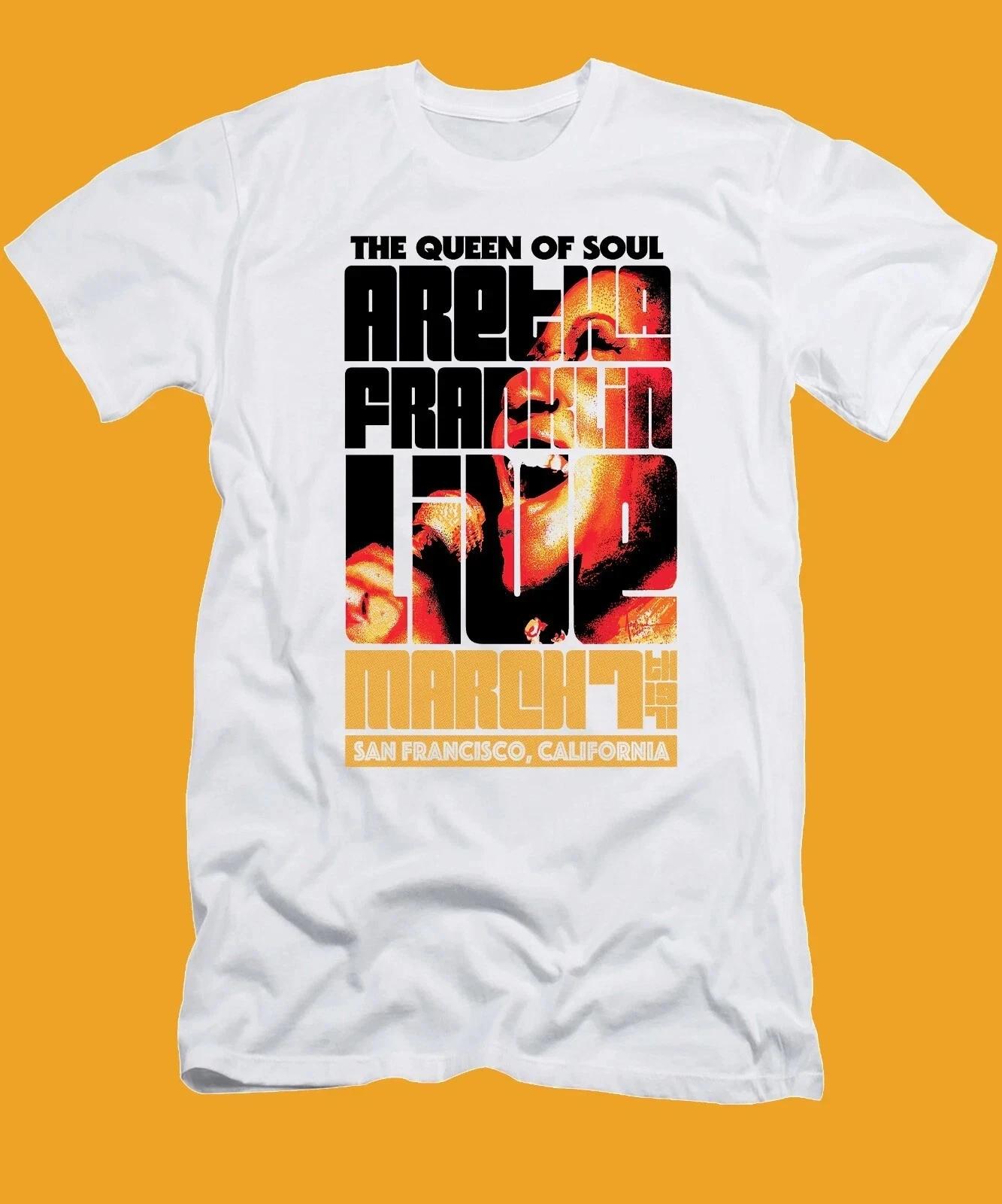 Aretha Franklin 1971 San Francisco Concert T-Shirt 2XL