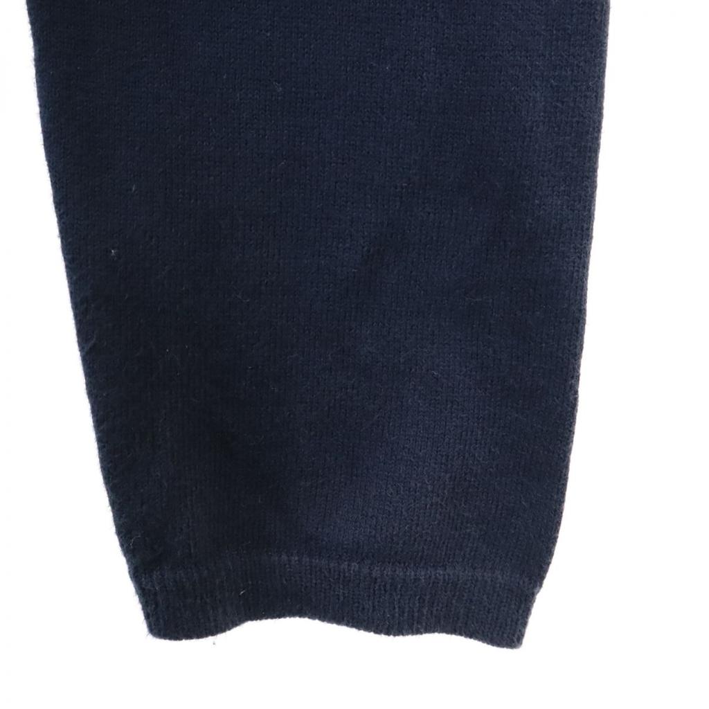 CRUCIANI made in Italy Long sleeve V-neck cotton knit cardigan 48 Navy Men's Used