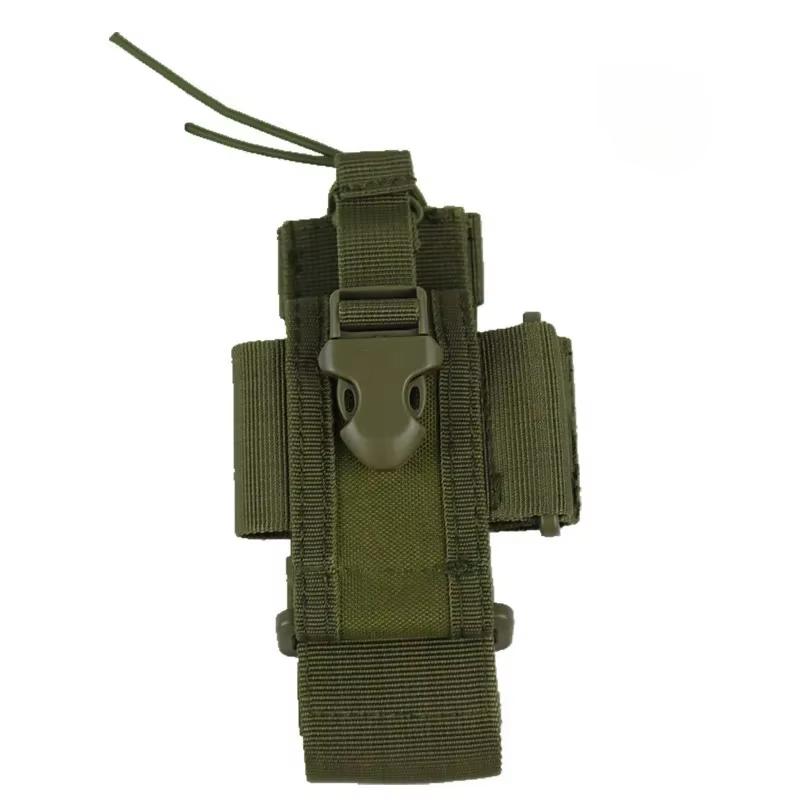 Tactical Walkie Talkie Holder Bag Molle Radio Pouch Nylon Waist Pack Pocket Pendant Pouch Hunting Accessories 5