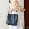Vegetable tanned leather women's bag substitute handbag large capacity commuter tote bag niche shoulder handbag bag