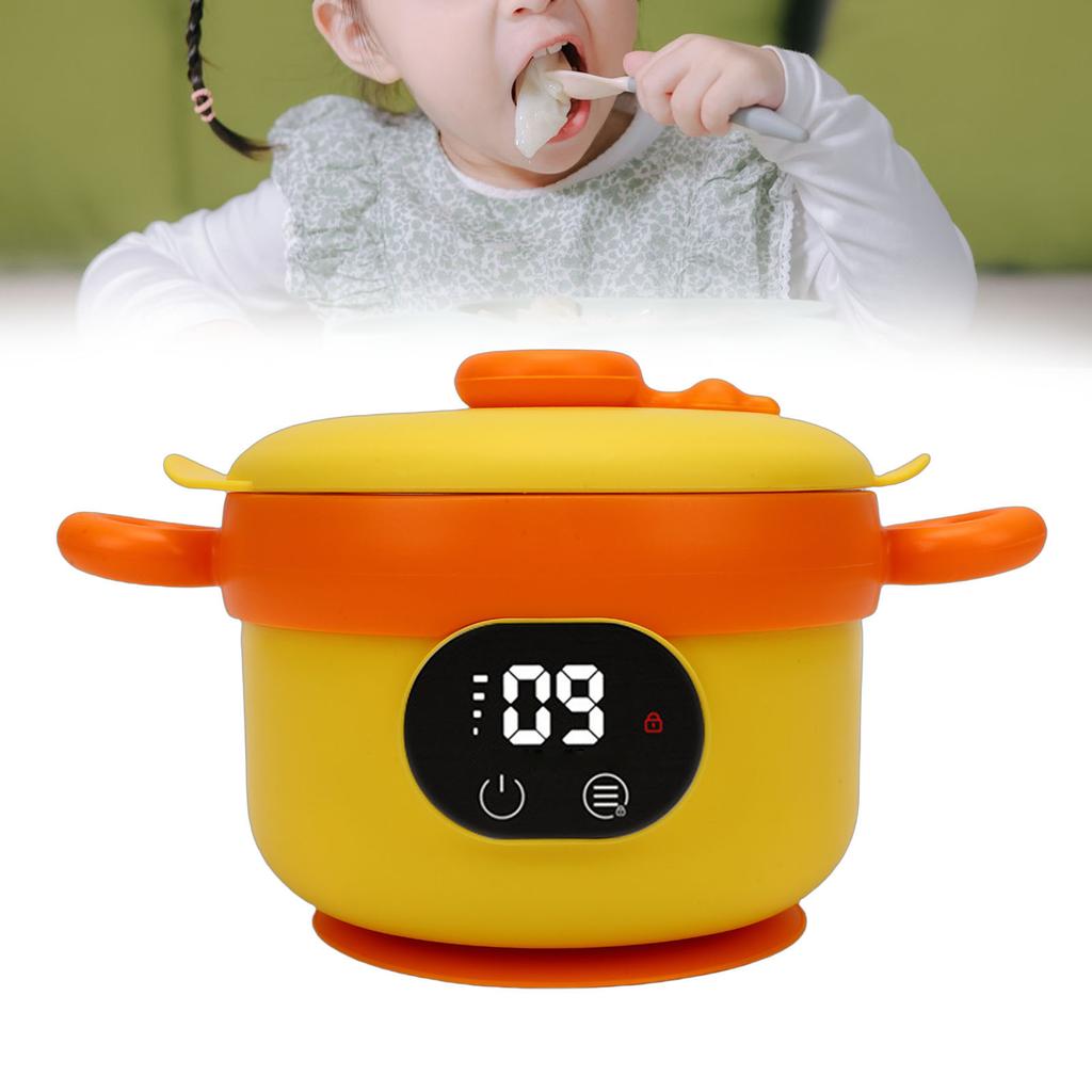 Konstant Temperatur Babybarnmatsskål Uppladdningsbar Vattenlös Uppvärmning BabyMatningsskål
