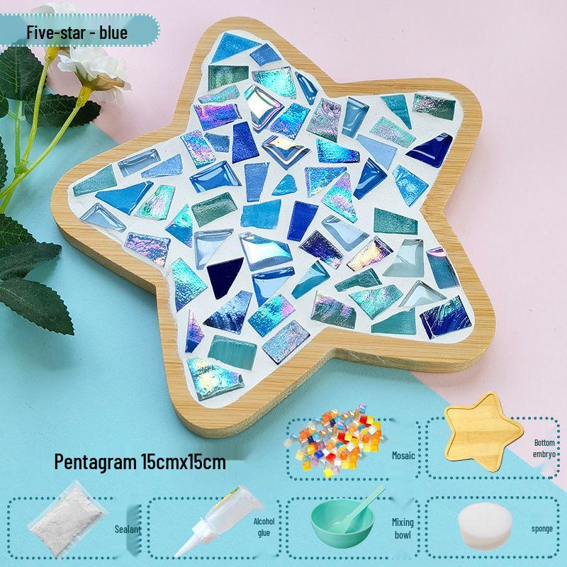 Handmade Mosaic Coaster DIY Kit for Students – Perfect for Mother's Day & Kindergarten Activities