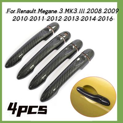 Für Renault Megane 3 MK3 III 2008 2009 2010 2011 2012 2013 2014 2016 Carbon Fiber Auto Türgriff Abdeckung Trim styling Zubehör