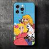 Candy 90s Cartoon Soft Phone Case for iPhone 16 16E 17 Air 15 Pro Max 14 Plus 13 Mini 11 12 7 Black Cover Back Shell