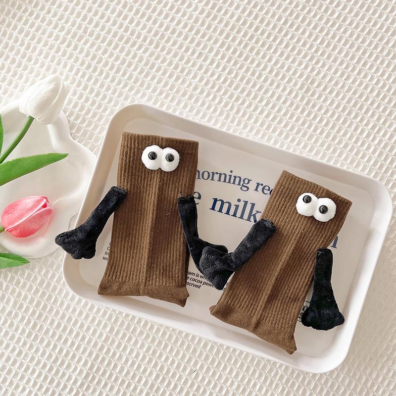 Funny Magnetic Holding Hands Socks, Novelty Socks, Couple Socks, Halloween and Christmas Gifts