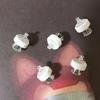 Pack of 200/500 Foam Ear Studs Shockproof Pads Earrings Card Protective Mat