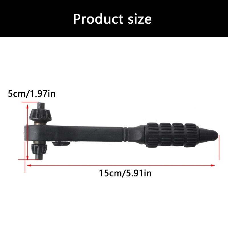 Drill Chuck Ratchet Wrench 2 In 1 Drill Chuck Ratchet Spanner Steel Chuck Key Set Quick Releases and Secure Grip