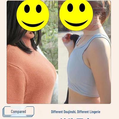 Superflacher Unsichtbarer Brustbinder für Damen - Kurzer Stil, Formende Sportweste zur Brustverkleinerung und für ein kleineres Aussehen