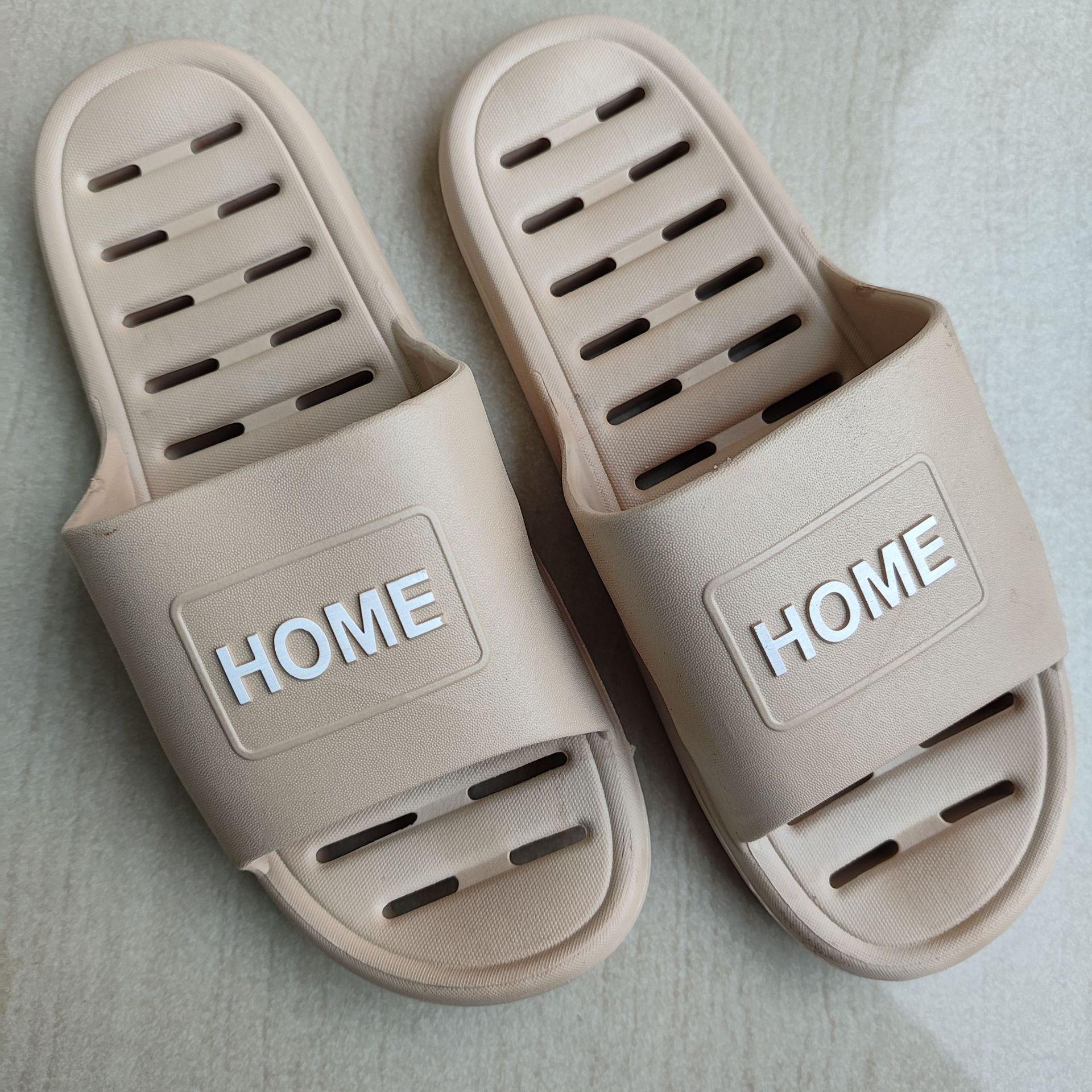 Быстросохнущие мужские женские тапочки Нескользящие Тапочки для ванной на мягкой подошве Полые Дышащие Тапочки Повседневные Домашние Тапочки для Мужчин 40-41 хаки 2568₽