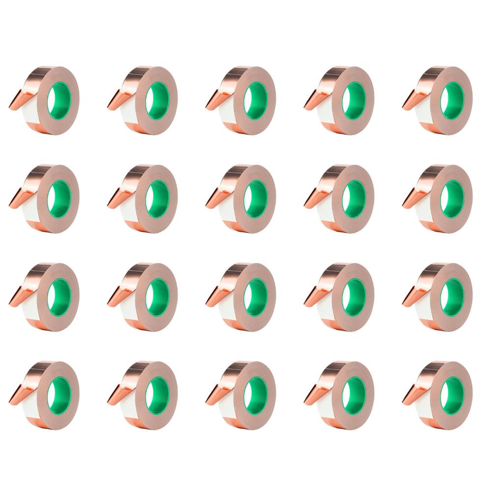 

FE# Copper Foil Tape Adhesive EMI Shielding for Slug Snail Repellent (5mx25mm)