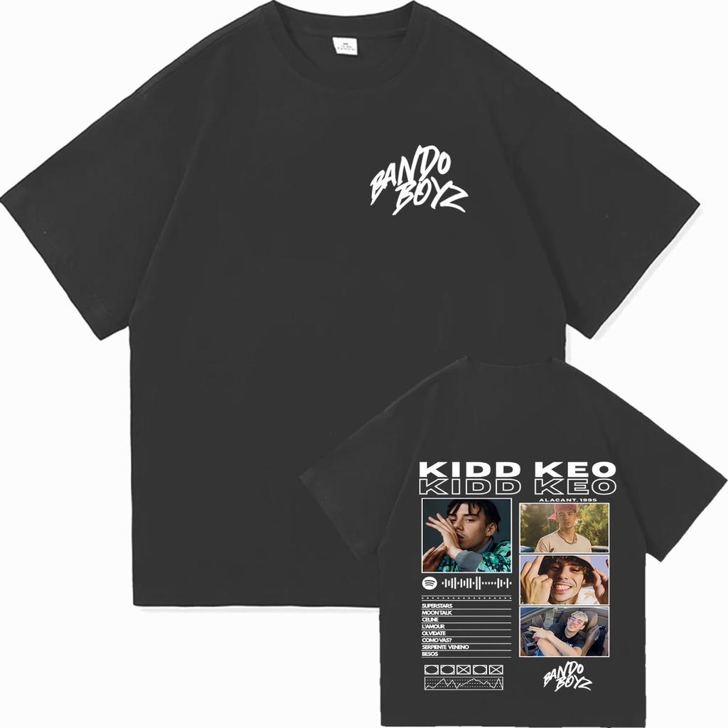 Rapper Kidd Keo Bando Boyz Tour Tshirts Unisex Women Fashion Street Y2K Tshirt Casual Cotton High Quality Oversized Cozy T Shirts