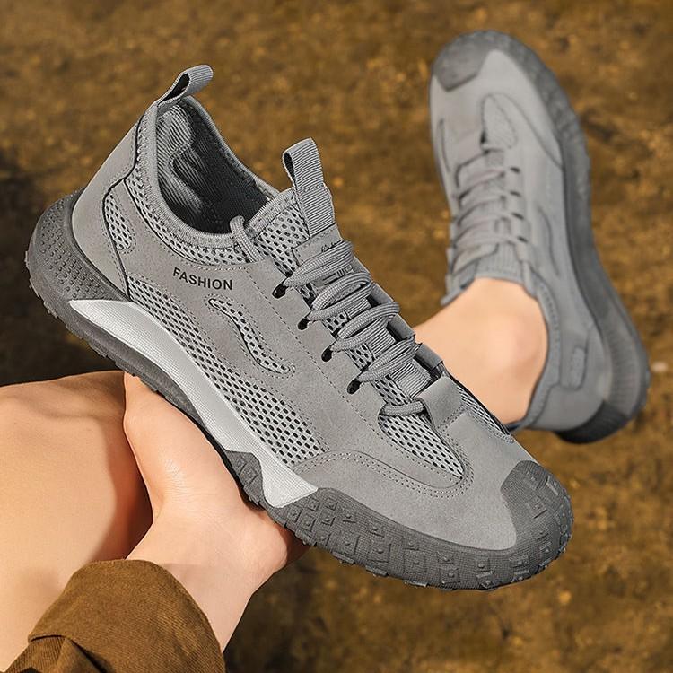 Men's shoes summer new breathable mesh thin casual outdoor hiking shoes men's sports non-slip labor insurance shoes