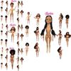 Arical Doll Toy 11.5 Inch 4d Brown African Jointed Doll 30cm Height Plastic Material Static Display
