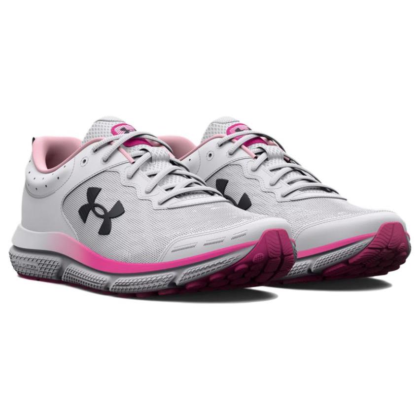 New Under Armour Charged Assert 10 'White Rebel Pink' Women's 3026179-102