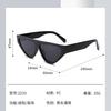 Color-Blocked Glasses, Trendy Street Photography Sunglasses, Xiaohongshu With The Same Triangle Cat-Eye Sunglasses